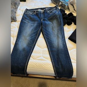 Silver women jeans